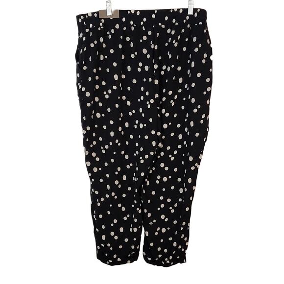 Maurices Dark Navy Rayon Dotted Pants. 3X - Picture 4 of 8